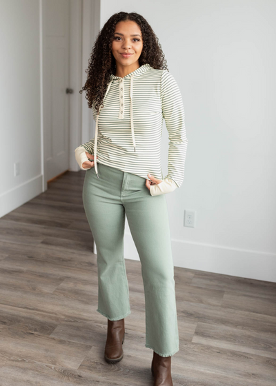 Odette Dusty Mint High Rise Pants