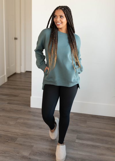 Jade pocketed sweater