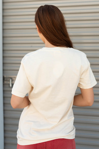 Back view of the American bow graphic tee