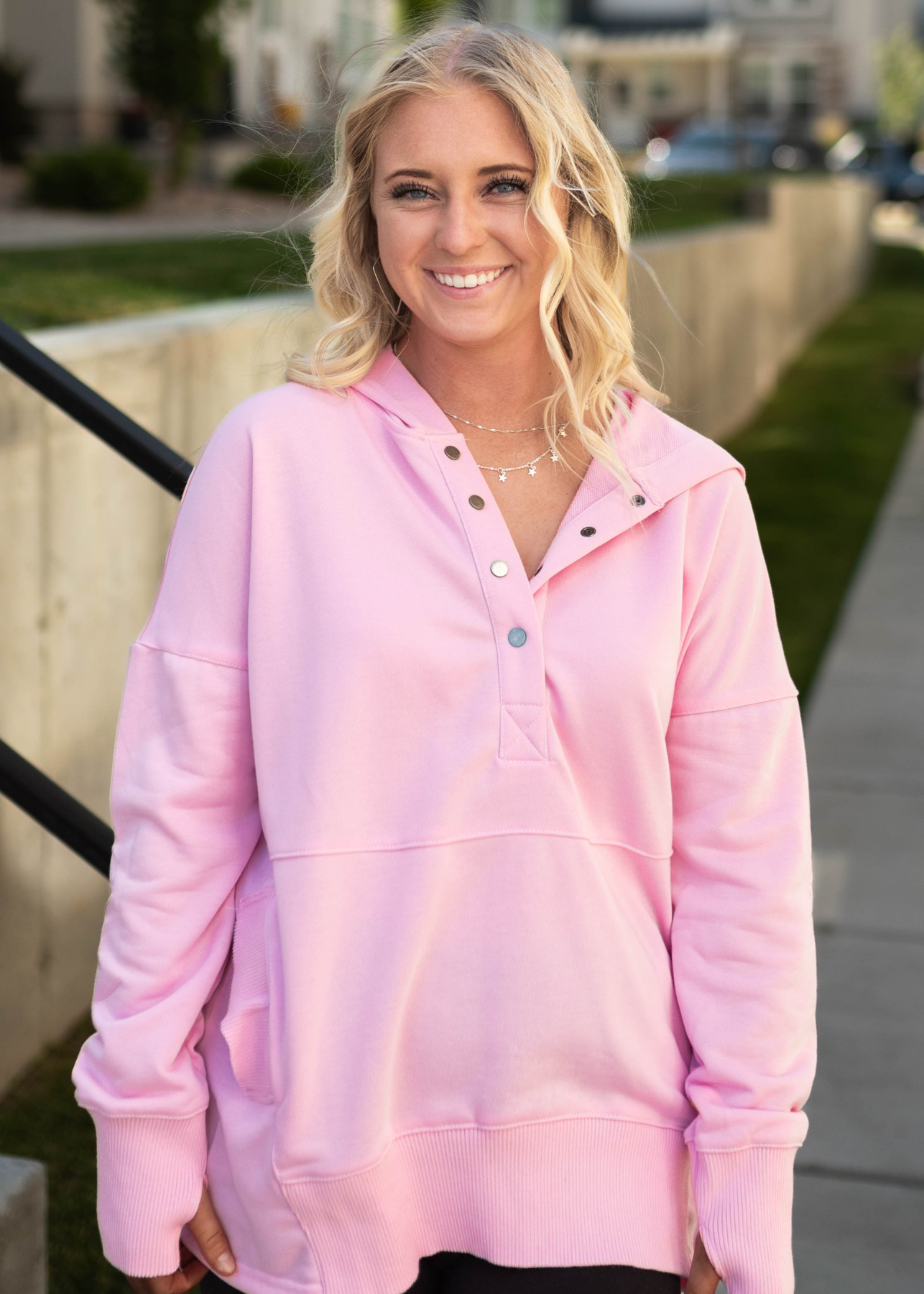 Pink hoodie