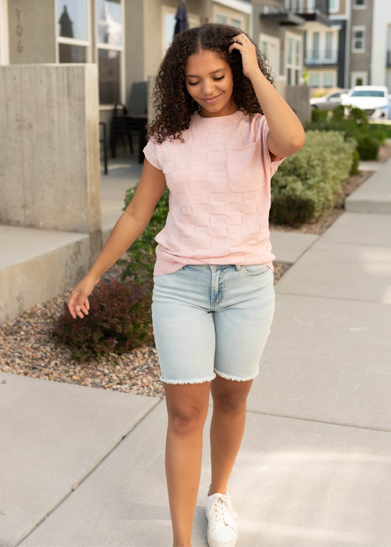 Dusty pink sweater vest