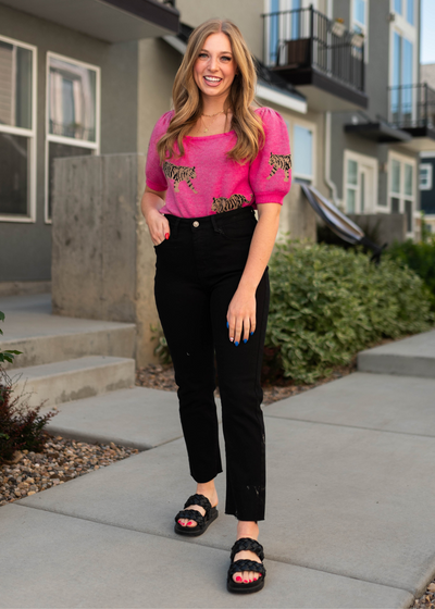 Fuchsia top