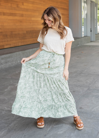 Green leaf skirt