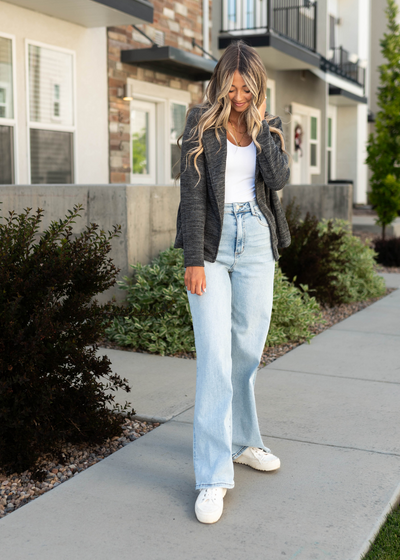 Charcoal blazer