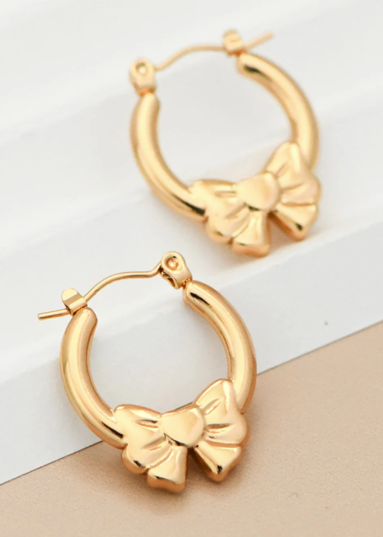 Marren Bow Hoop Earring