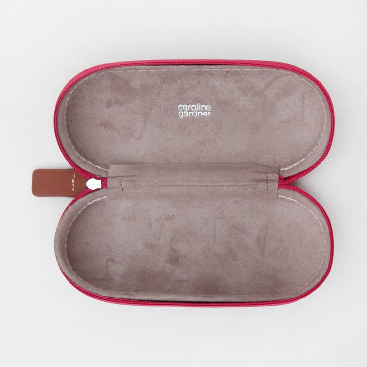 Burgundy Velvet Glasses Case