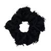 Frayed Black Brunch Scrunchie