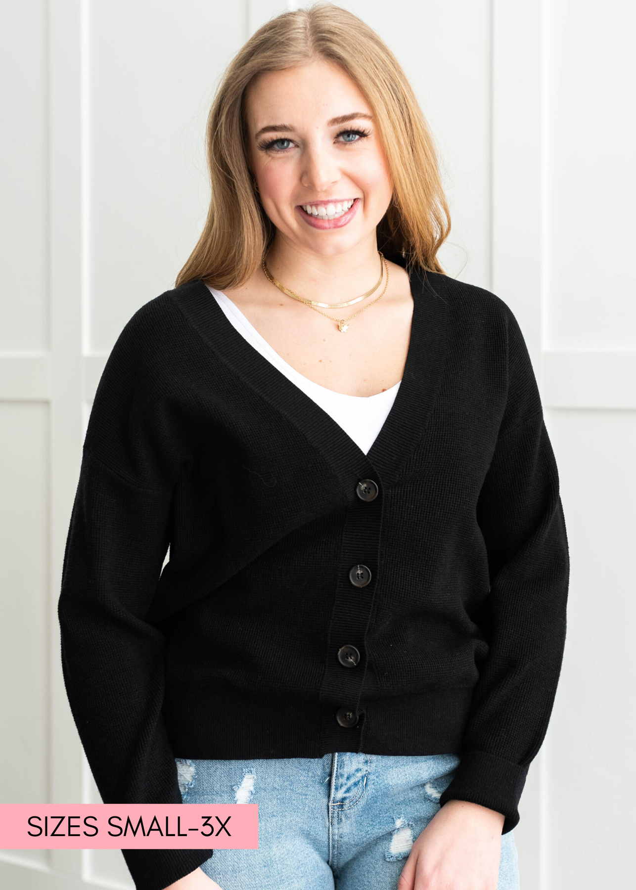 Long sleeve black cardigan