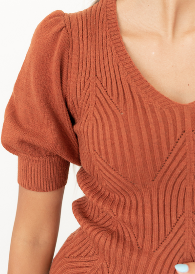 Cherie Rust Sweater