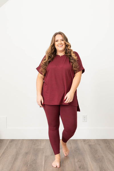 Jackelyn Dark Burgundy Set