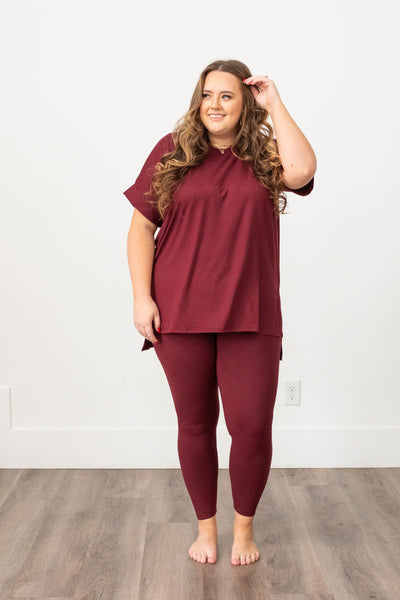 Jackelyn Dark Burgundy Set