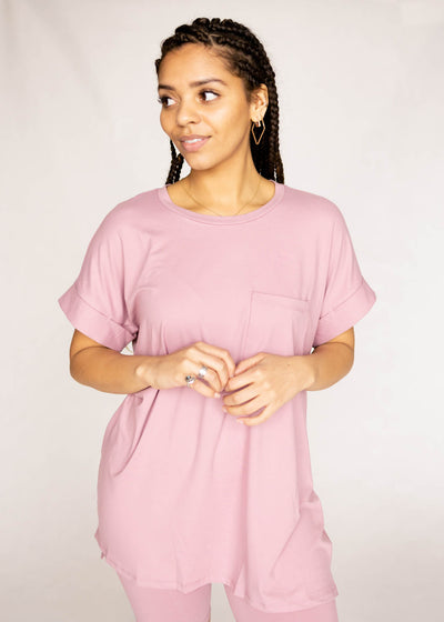 Short sleeve light rose set